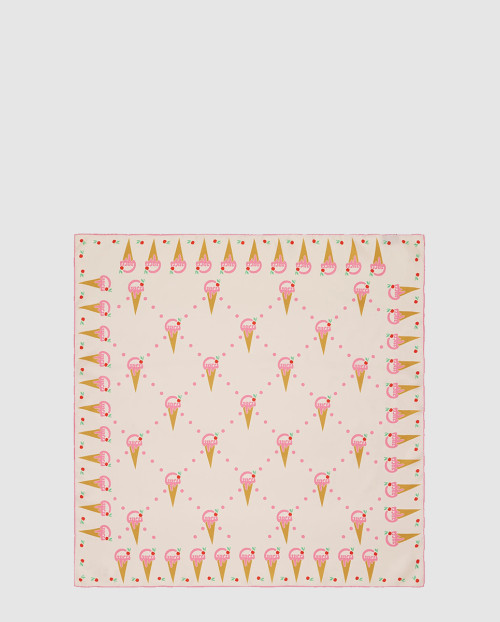 [GUCCI-구찌]아이스크림 프린트 실크 스카프 732839