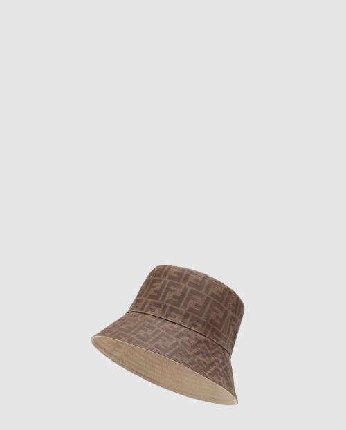 [FENDI-펜디]브라운 컬러의 테크니컬 패브릭 모자