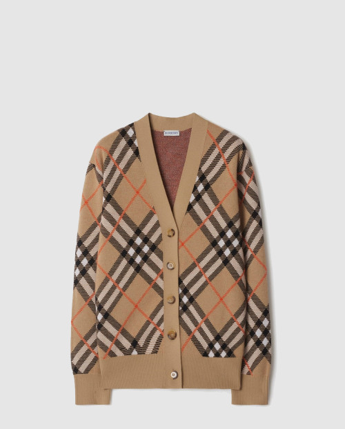 [BURBERRY-버버리]체크 울 블렌드 카디건 80934911