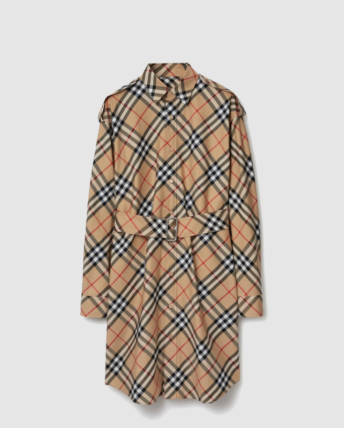 [BURBERRY-버버리]체크 코튼 셔츠 드레스 80866101