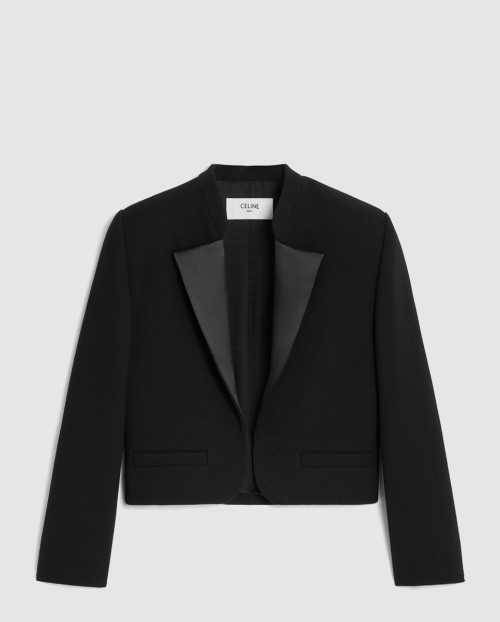 [CELINE-셀린느]자켓 새틴 라인 더블 페이스 울 크레이프 2V33V6