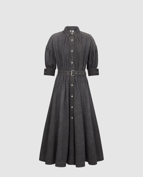 [DIOR-디올]플레어 미디 드레스 512R4