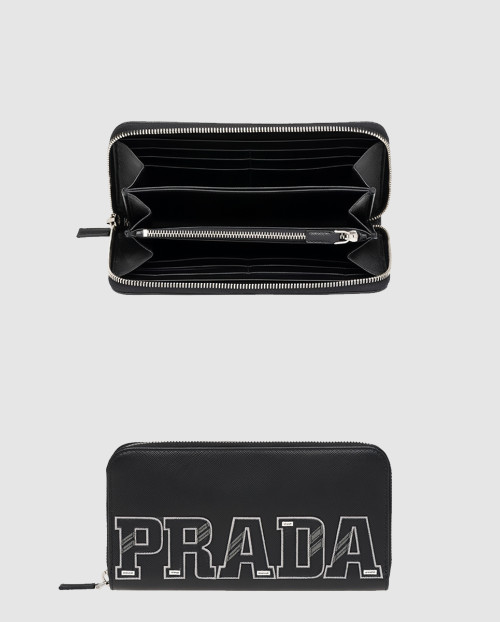[PRADA-프라다]사피아노 가죽 지퍼 장지갑 2ML317