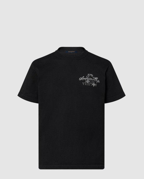 [LOUIS VUITTON-루이비통]엠벨리시드 쇼트 슬리브드 코튼 크루넥 1AFVS7