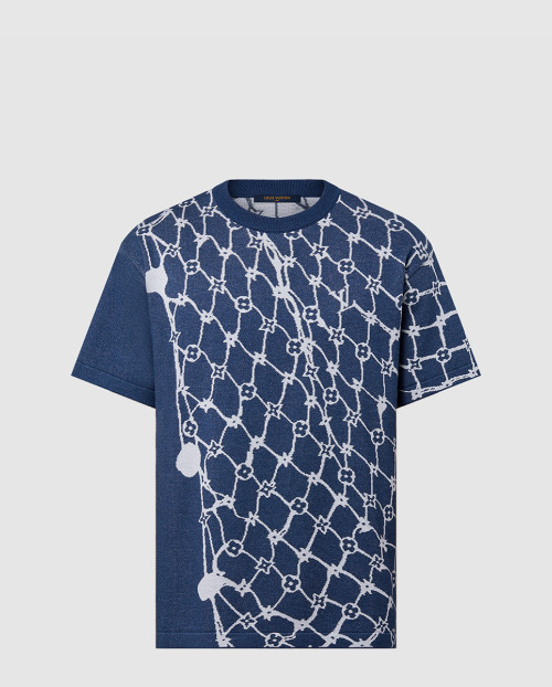 [LOUIS VUITTON-루이비통]코튼 쇼트 슬리브드 크루넥 1AFQQQ