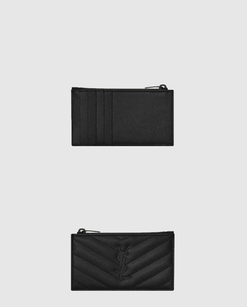 [SAINT LAURENT-생로랑] 모노그램 지퍼 카드지갑 607915