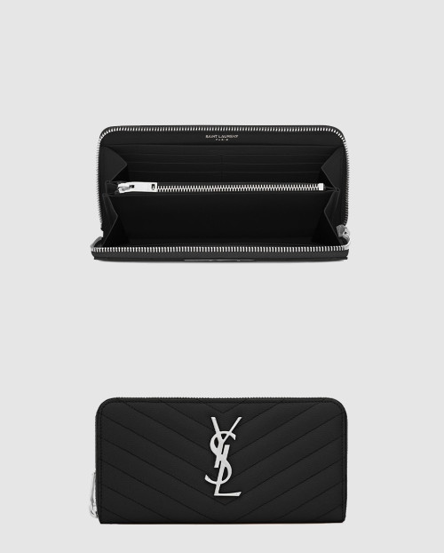 SAINT LAURENT-생로랑] 모노그램 지퍼월렛 358094