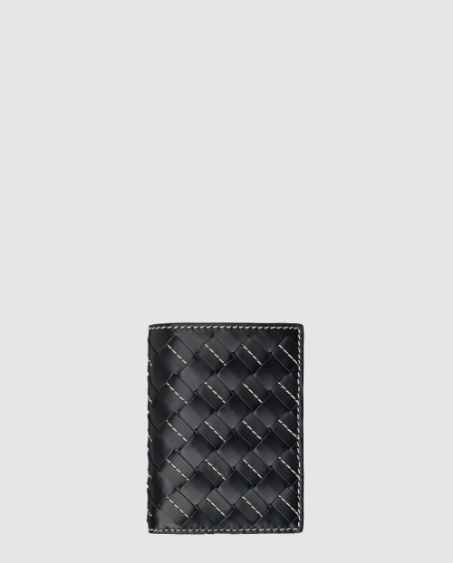 [BOTTEGA-보테가베네타]인트레치아토 플랩 지갑 742143