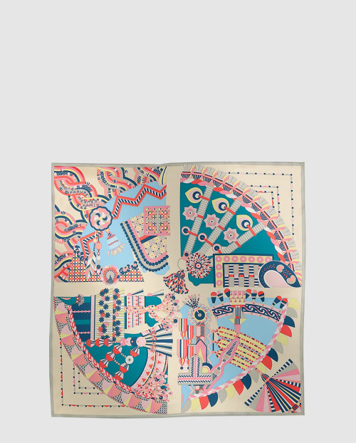 [HERMES-에르메스]Haute Parure 스카프 90