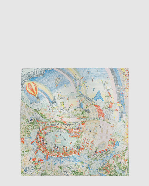 [HERMES-에르메스]Les Folies du Faubourg 스카프 90