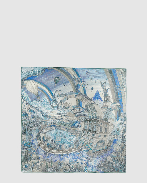 [HERMES-에르메스]Les Folies du Faubourg 스카프 90