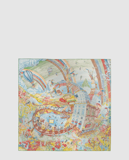 [HERMES-에르메스]Les Folies du Faubourg 스카프 90