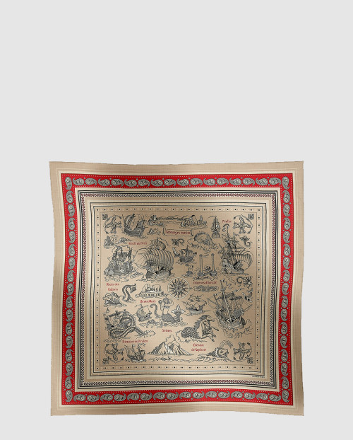 [HERMES-에르메스]Tatouages Marins Bandana 숄