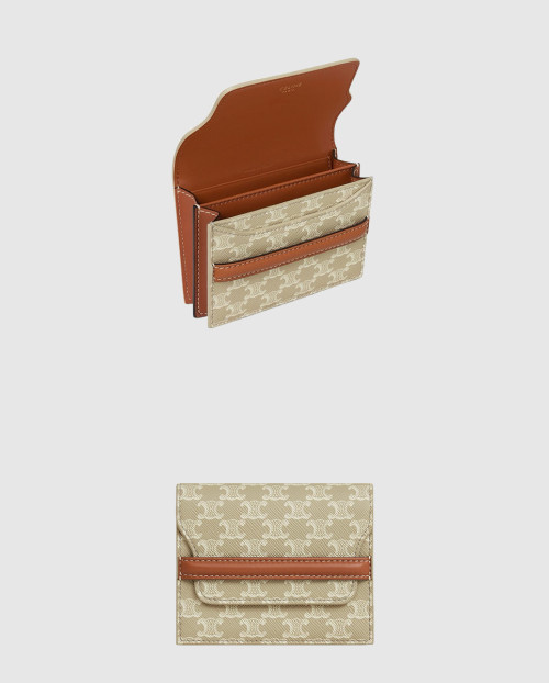 [CELINE-셀린느]로고 프린트 양가죽 명함 가방 10E242