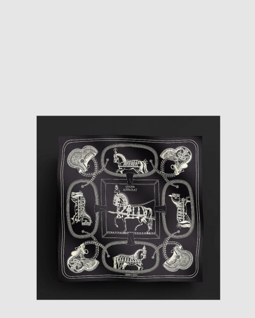 [HERMES-에르메스]brodé Grand Apparat 까레 90