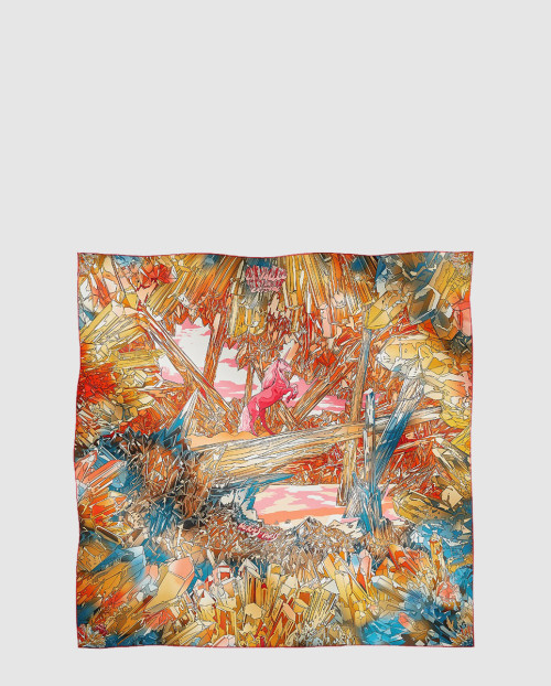 [HERMES-에르메스]La Vallee de Cristal 스카프 90