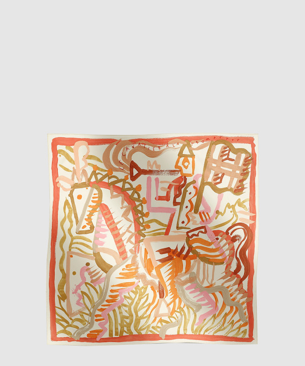 [HERMES-에르메스]Le Cavalier a la Trompette 스카프 90