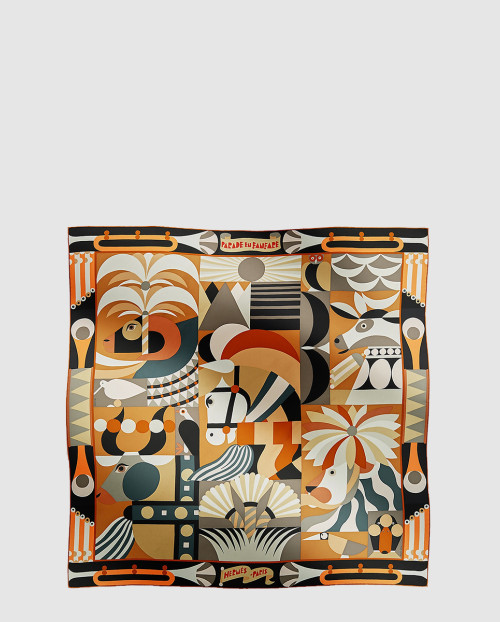 [HERMES-에르메스]Parade en Fanfare 스카프 90