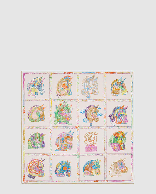 [HERMES-에르메스]Chevaloscope 스카프 90