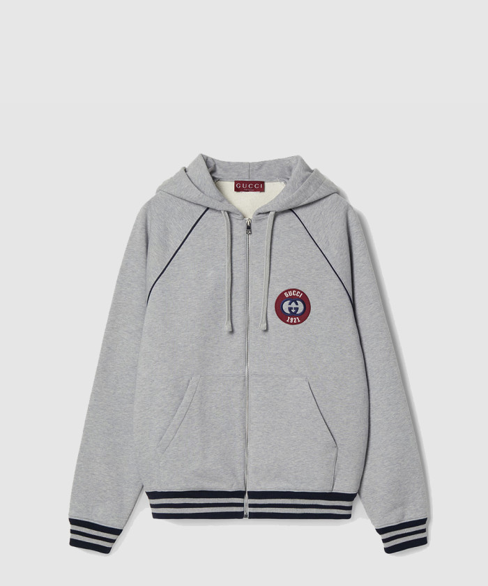 레플리카|이미테이션 gucci-구찌아플리케-디테일의-코튼-집업-재킷-798641