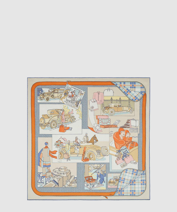 [HERMES-에르메스]Confort en Automobile 스카프 90