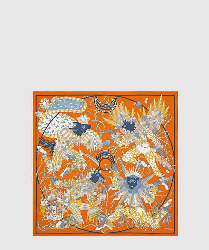 레플리카|이미테이션 hermes-에르메스le-sacre-des-saisons-90-까레-실크-스카프-1