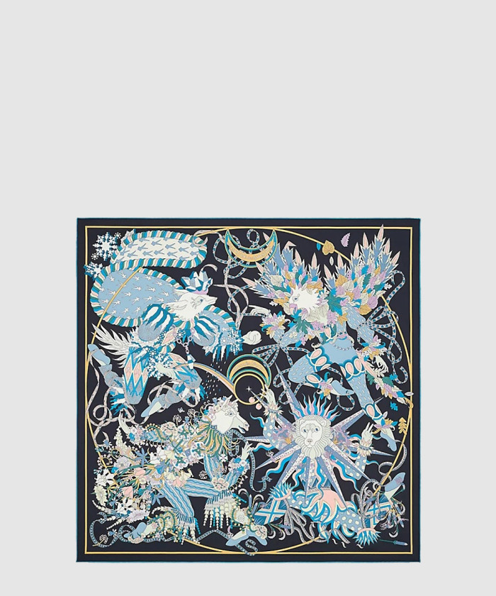 레플리카|이미테이션 hermes-에르메스le-sacre-des-saisons-90-까레-실크-스카프-2