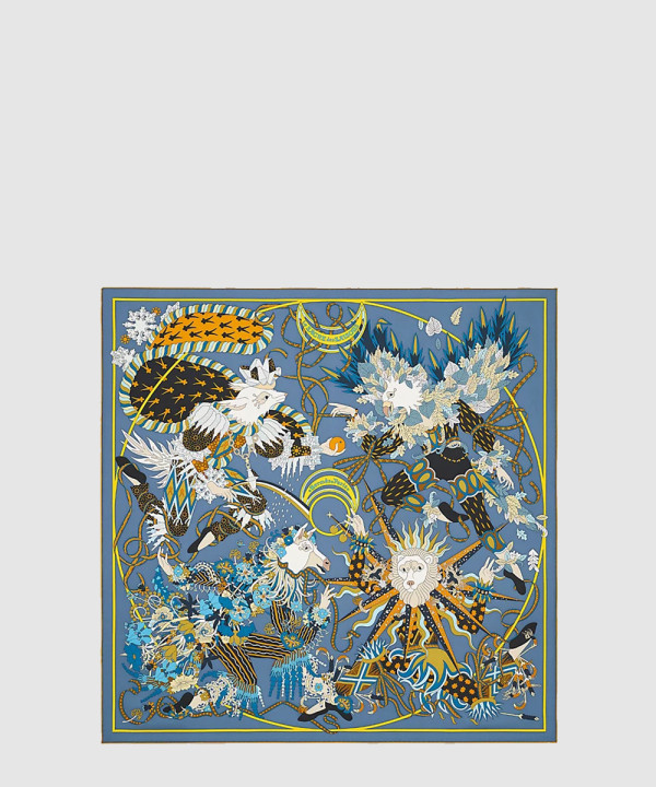 [HERMES-에르메스]Le Sacre des Saisons 90 까레 실크 스카프