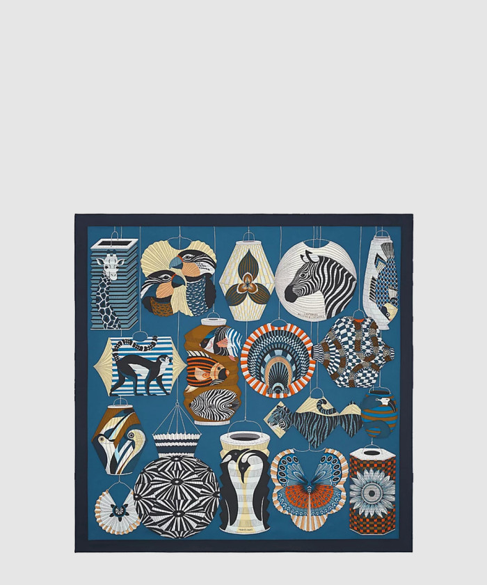 레플리카|이미테이션 hermes-에르메스lanternes-ballons-et-cocardes-90-까레-실크-스카프