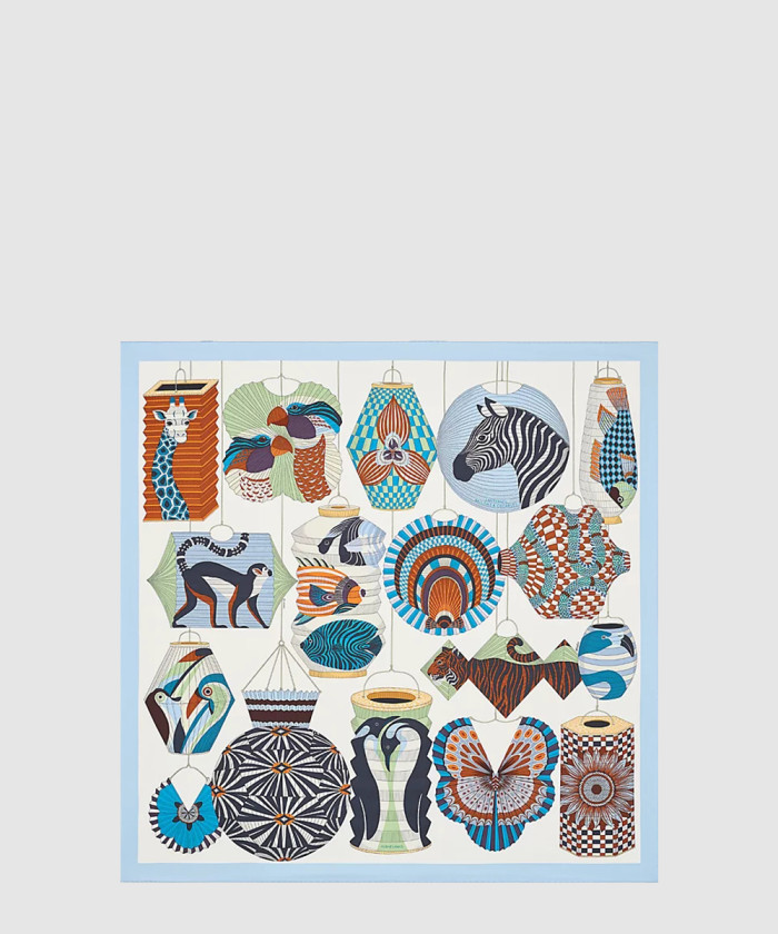 레플리카|이미테이션 hermes-에르메스lanternes-ballons-et-cocardes-90-까레-실크-스카프-1