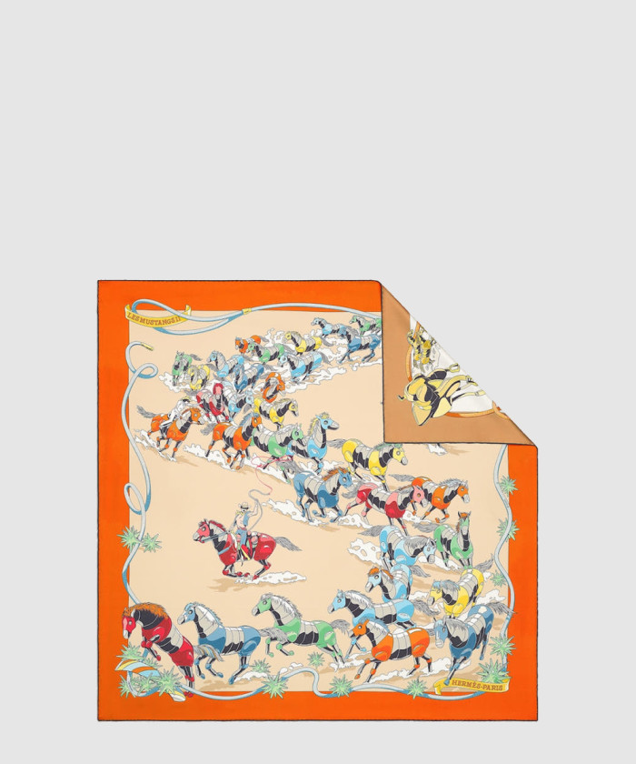 레플리카|이미테이션 hermes-에르메스les-mustangs-ii-double-face-스카프-90-1