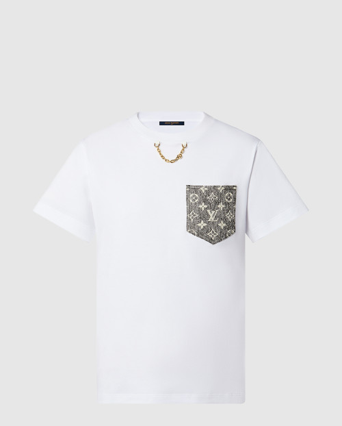 [LOUIS VUITTON-루이비통]모노그램 포켓 티셔츠 1AAUOS