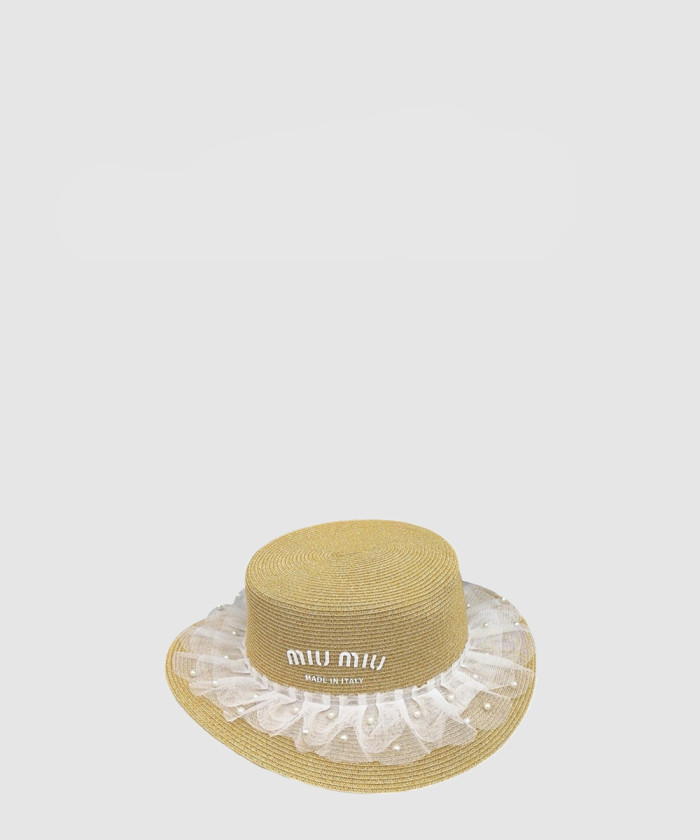 레플리카|이미테이션 miumiu-미우미우우븐-패브릭-모자-5hc117