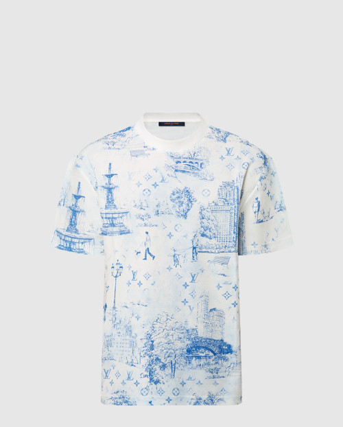 [LOUIS VUITTON-루이비통]프린티드 코튼 피케 티셔츠 1AGJYZ