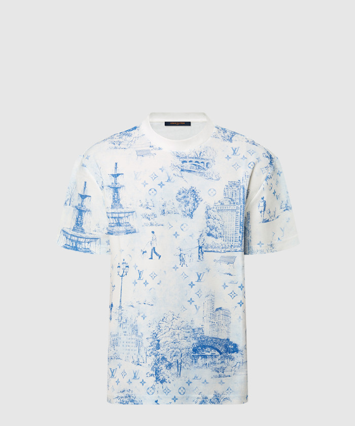 레플리카|이미테이션 louis-vuitton-루이비통프린티드-코튼-피케-티셔츠-1agjyz