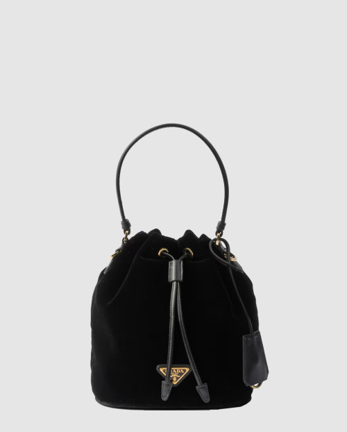 [PRADA-프라다]나파 가죽 디테일 벨벳 미니백 1BE067