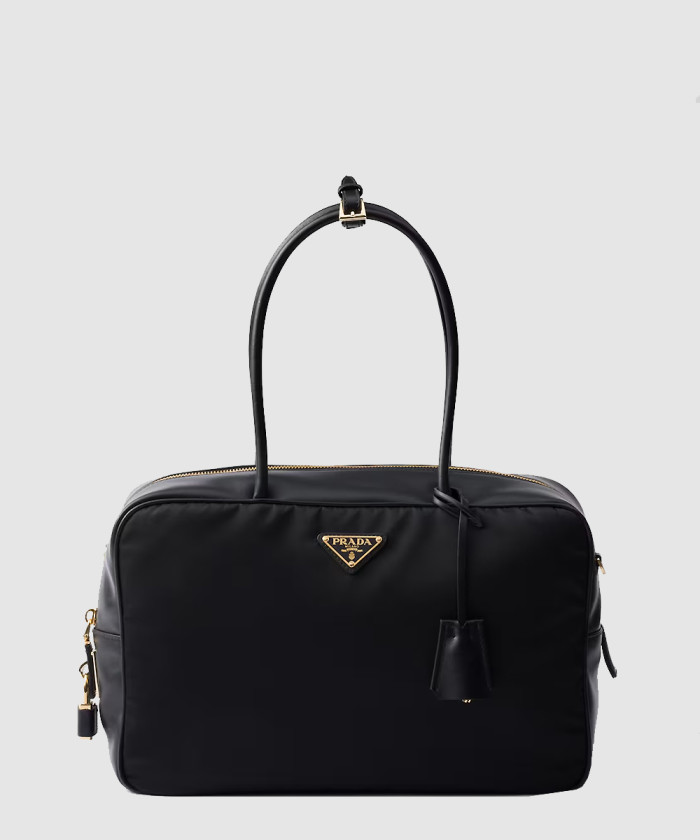 레플리카|이미테이션 prada-프라다자물쇠가-있는-라지-리나일론-및-가죽-탑-핸들백