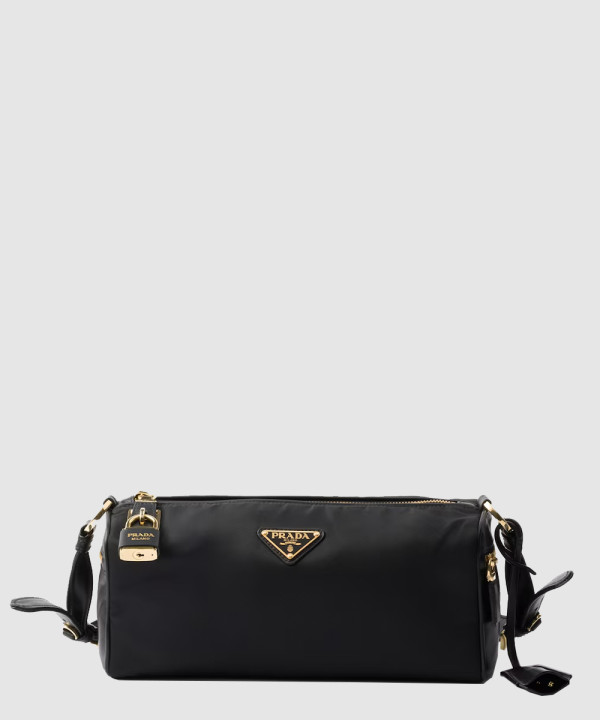 [PRADA-프라다]자물쇠가 있는 미디엄 리나일론 및 가죽 숄더백 1BC233