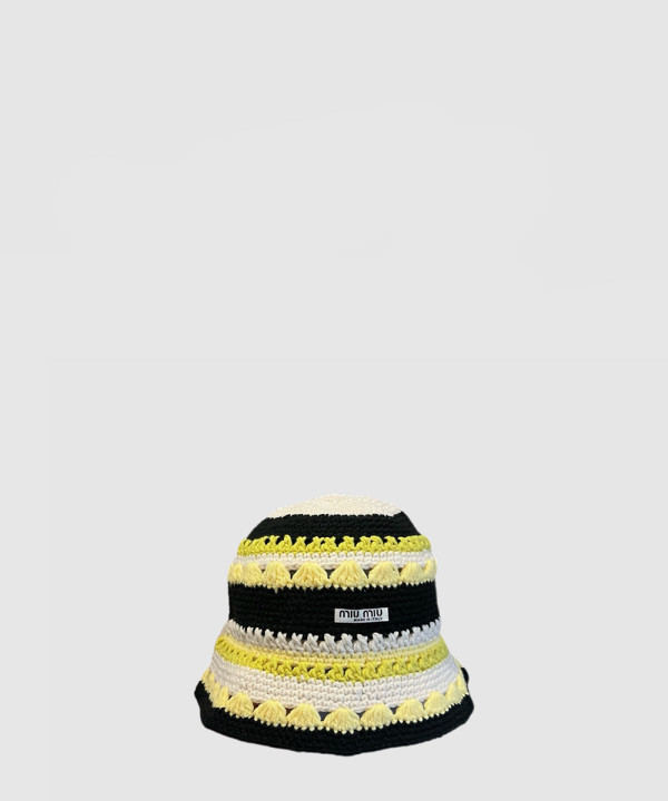 [MIUMIU-미우미우]크로셰 햇 5HC286