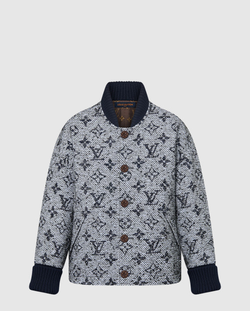 [LOUIS VUITTON-루이비통]모노그램 트위드 바시티 재킷 1AFTK7