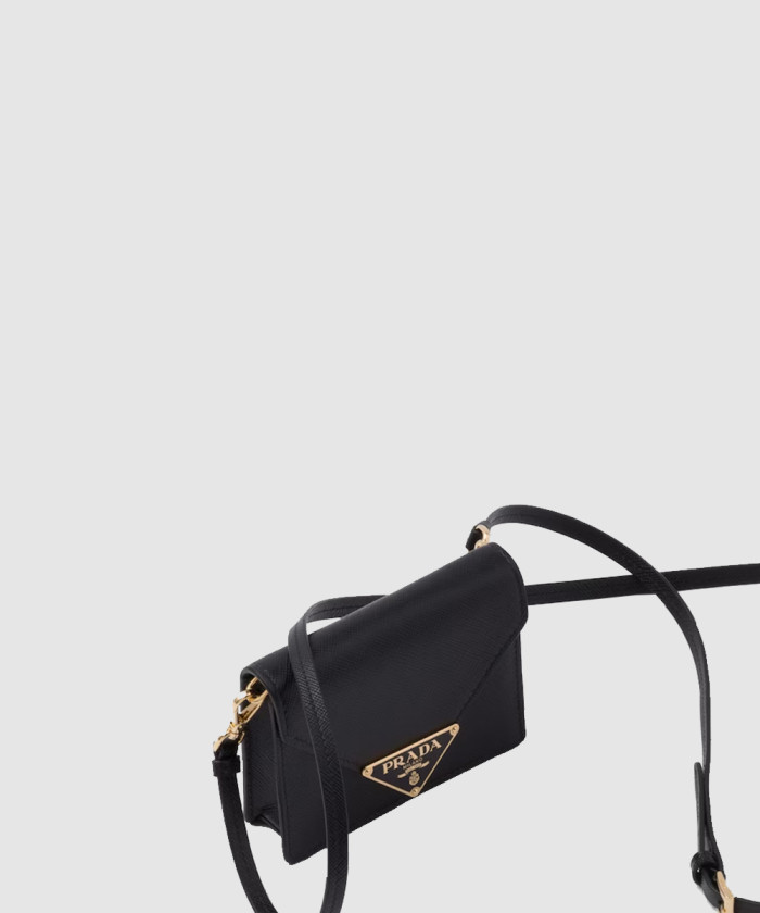 레플리카|이미테이션 prada-프라다숄더-스트랩이-있는-사피아노-가죽-카드-홀더-1mr033