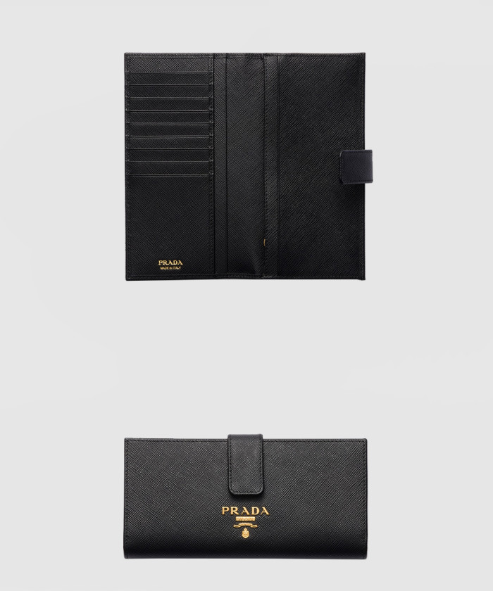 레플리카|이미테이션 prada-프라다사피아노-및-가죽-장지갑-1mv025-1