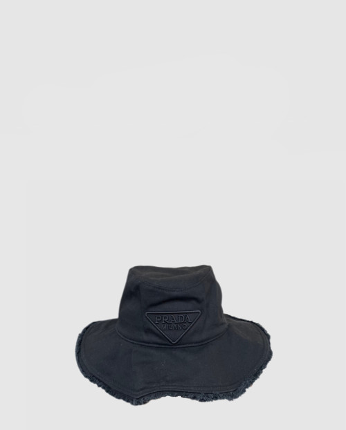 [PRADA-프라다]왕 챙 자수 선캡 UBD435