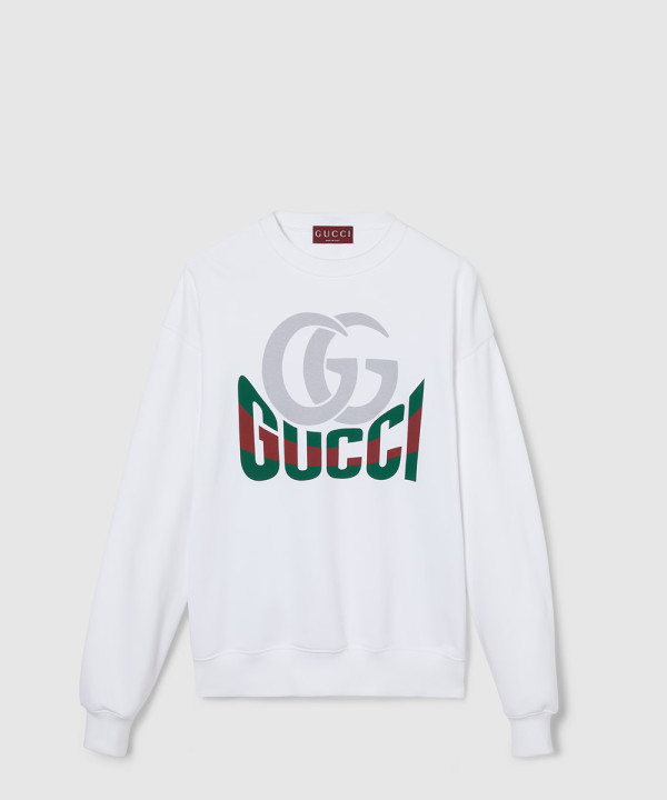 [GUCCI-구찌]프린트 코튼 저지 스웨트셔츠 795510
