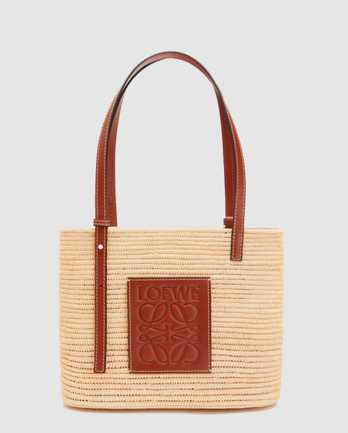 [LOEWE-로에베]스몰 스퀘어 라피아 바스켓백 숄더백