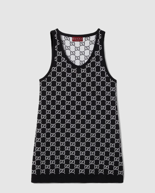 [GUCCI-구찌]GG 울 자카드 미니 드레스 786403