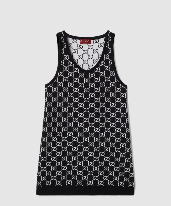 [GUCCI-구찌]GG 울 자카드 미니 드레스 786403