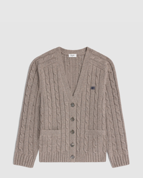 [CELINE-셀린느]케이블 니트 트리옹프 가디건 2AE7J3