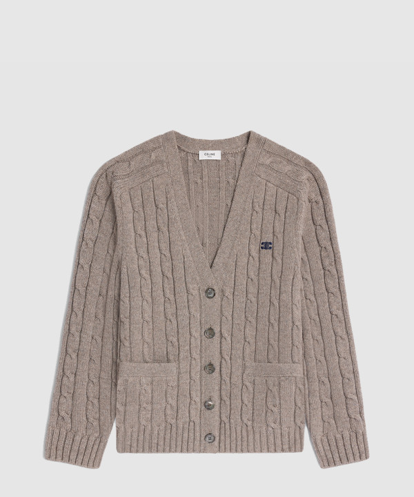 [CELINE-셀린느]케이블 니트 트리옹프 가디건 2AE7J3