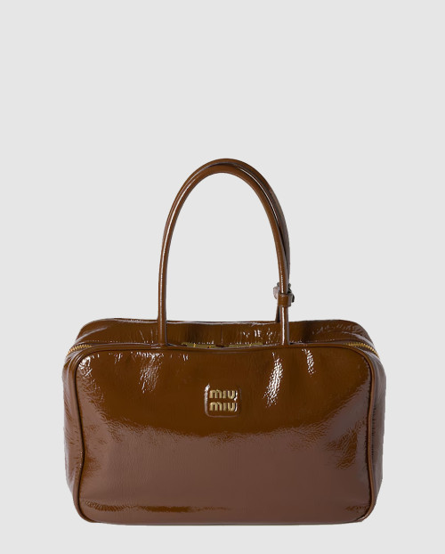 [MIUMIU-미우미우]나플락 페이턴트 가죽 보백 5BB117